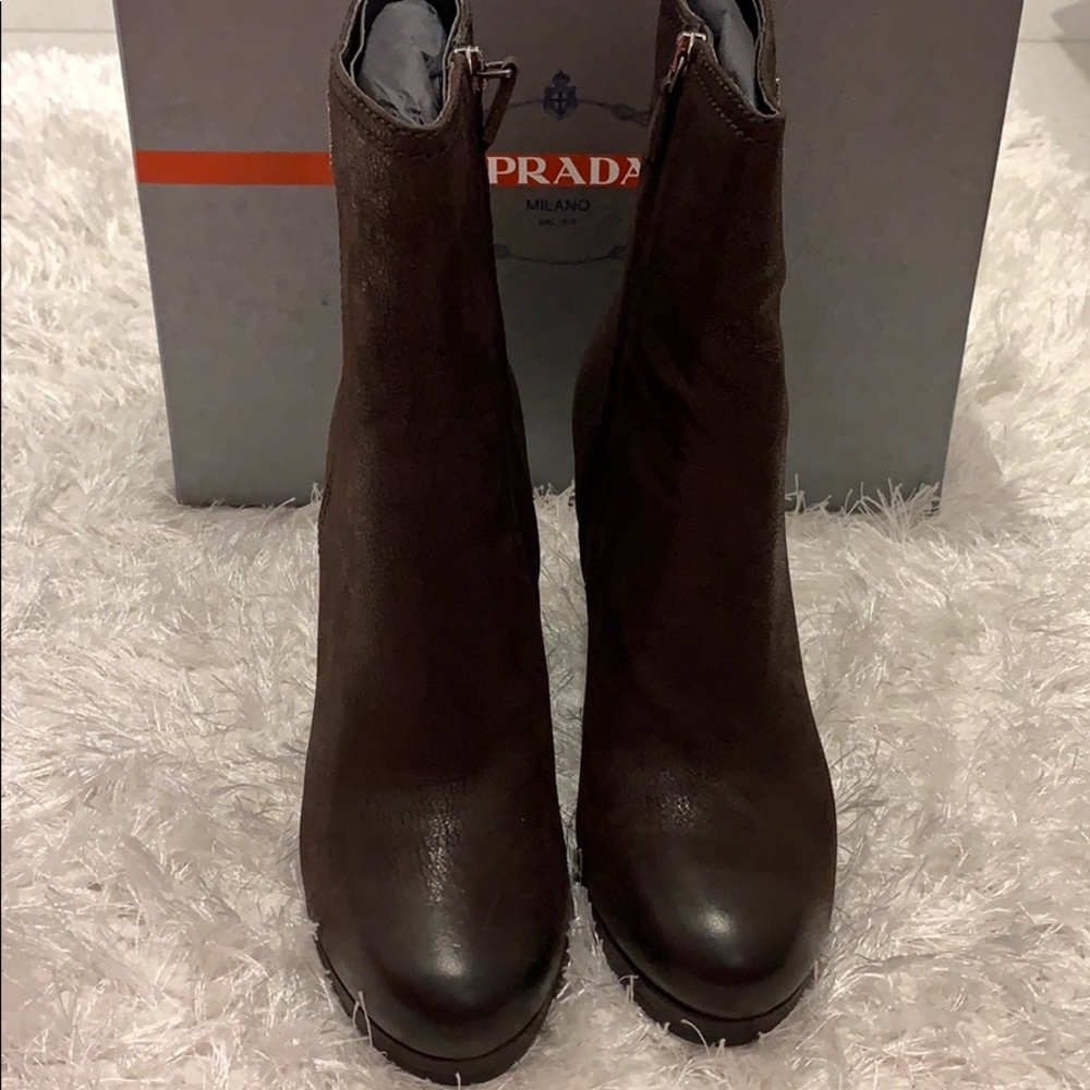 Prada Wedge Boots